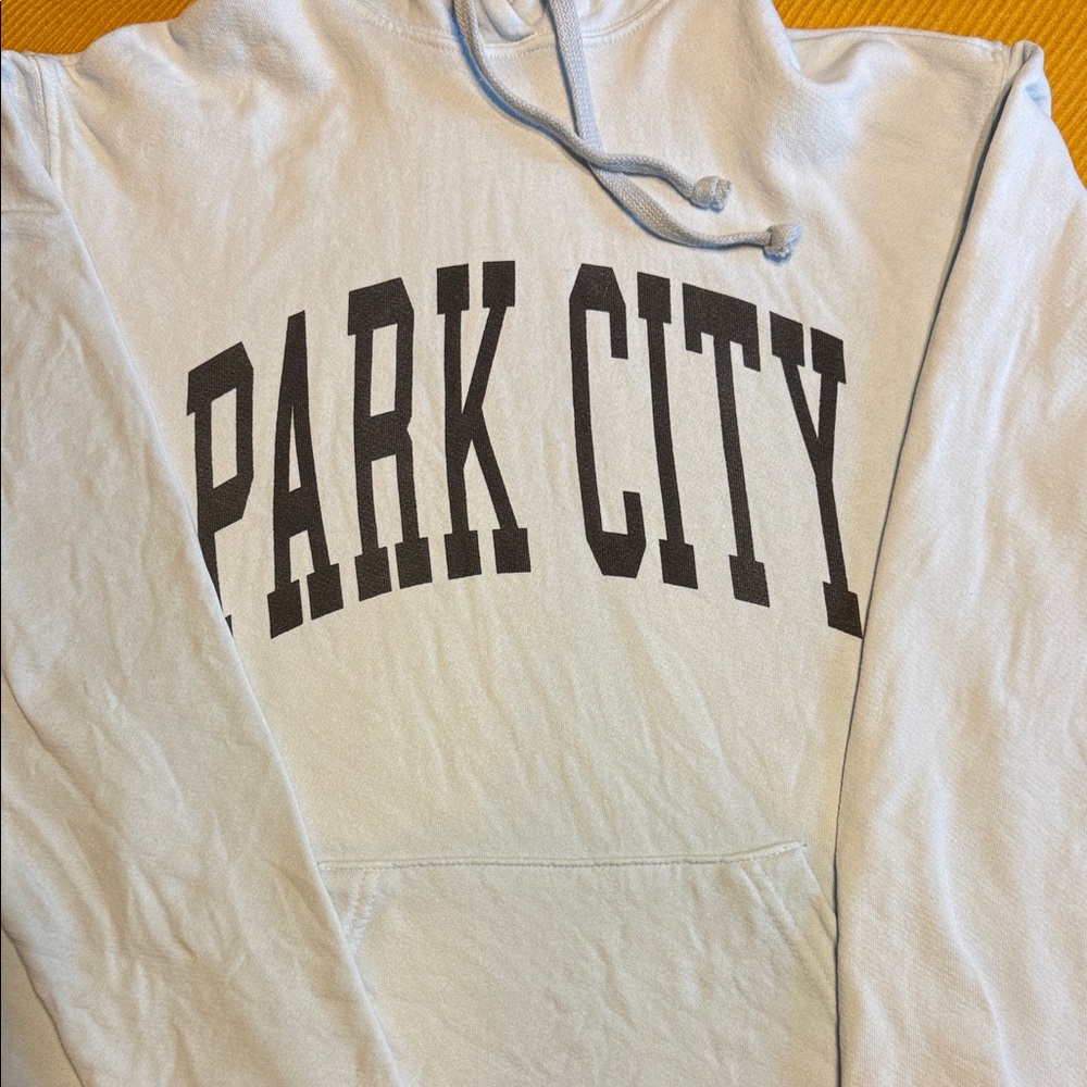Park City White Pullover Hoodie